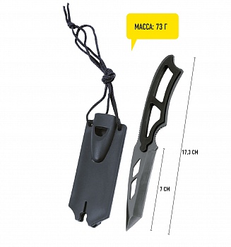 фото FORESTER MOBILE OEC-6 Нож ультралегкий в пластиковом футляре на шнурке и клипсе